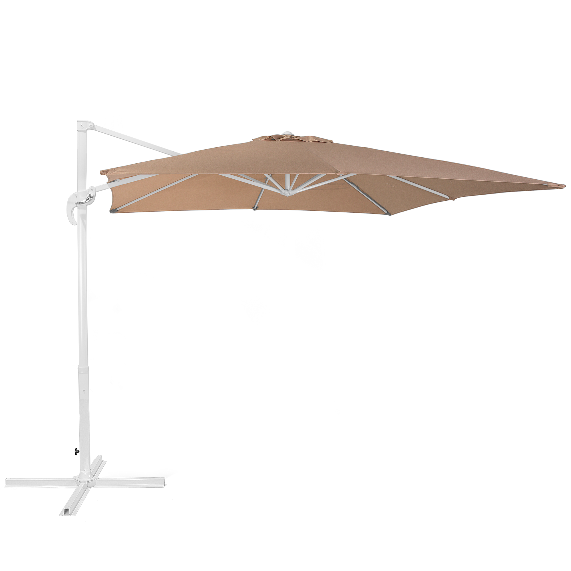 Frihängande parasoll 250 cm MONZA Mörkbeige