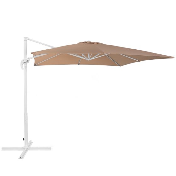 Frihängande parasoll 250 cm MONZA Mörkbeige
