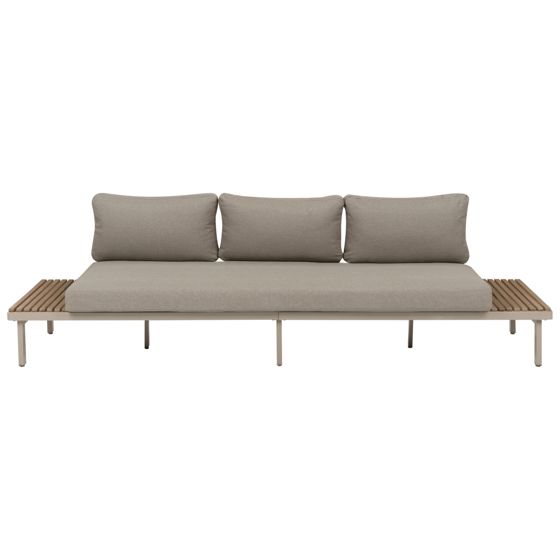 Trädgårdssoffa 3-sits FIVIZZANO Akaciaträ Beige