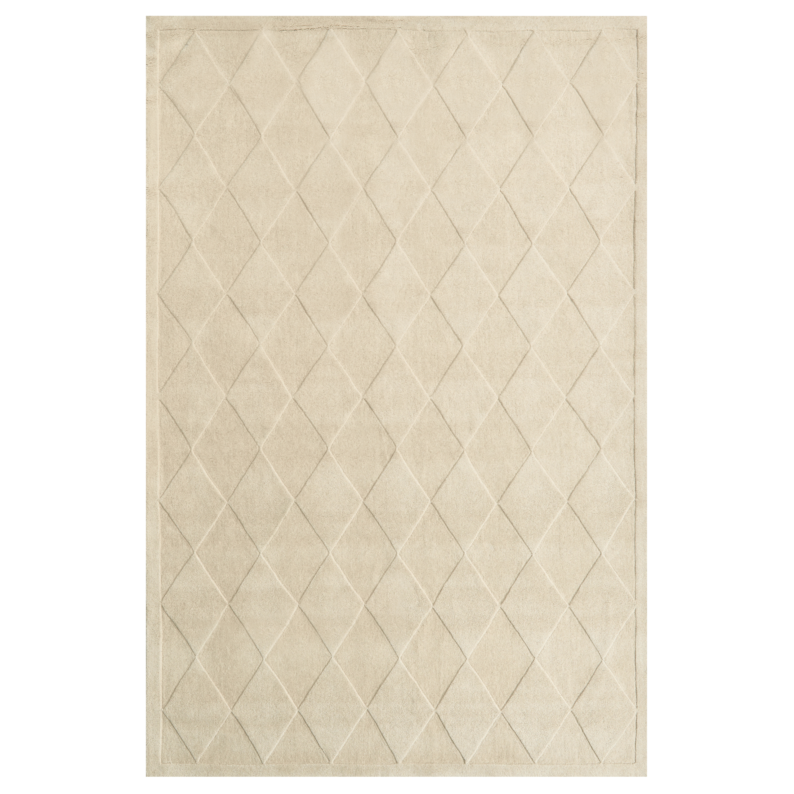 Matta LUNARA Ljusbeige 200 x 300 cm Ull