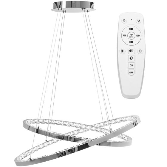 TOOLIGHT hängande taklampa LED APP771-3CP Ljusgrå 70x70x6cm