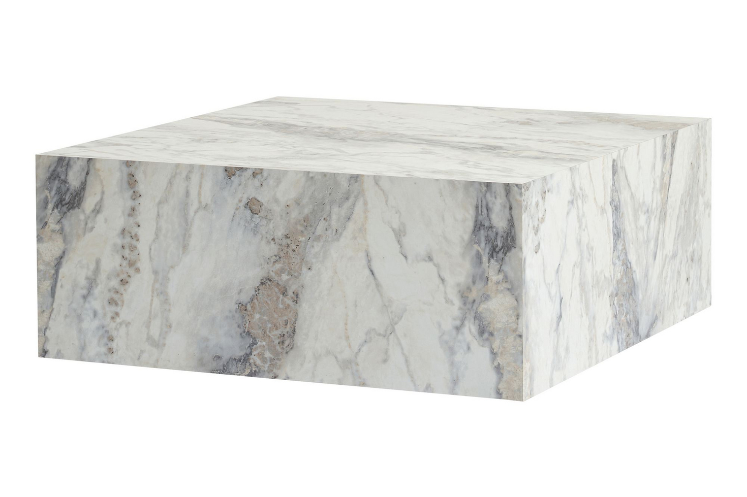 Norda Design modernt soffbord, 90 x 35 x 90 cm | 100 % MDF, 18 mm tjock | Stilren och funktionell design