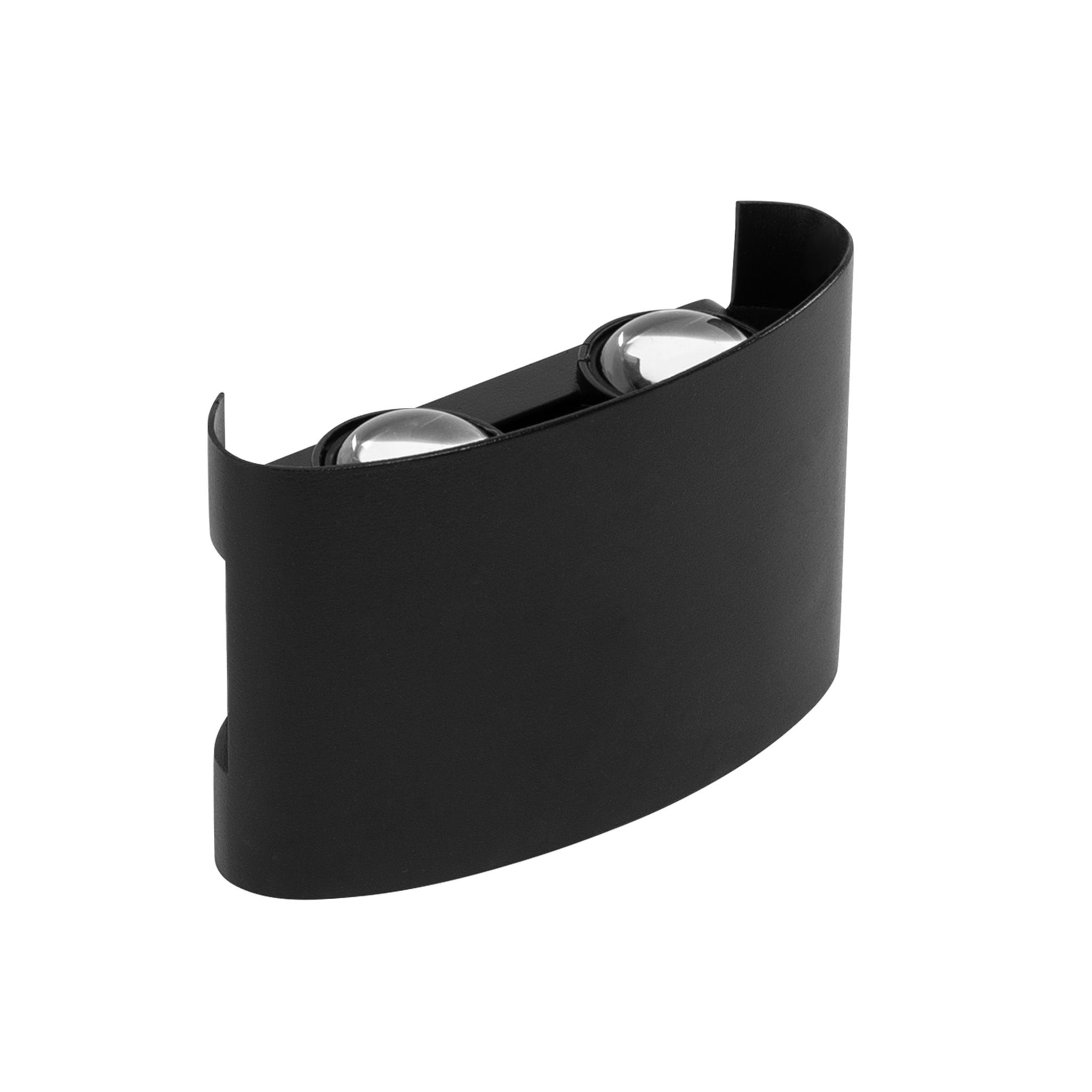 TOOLIGHT fasadlampa JNH039-4G svart, 3,5x11,5x7,5cm