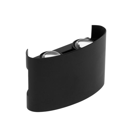 TOOLIGHT fasadlampa JNH039-4G svart, 3,5x11,5x7,5cm