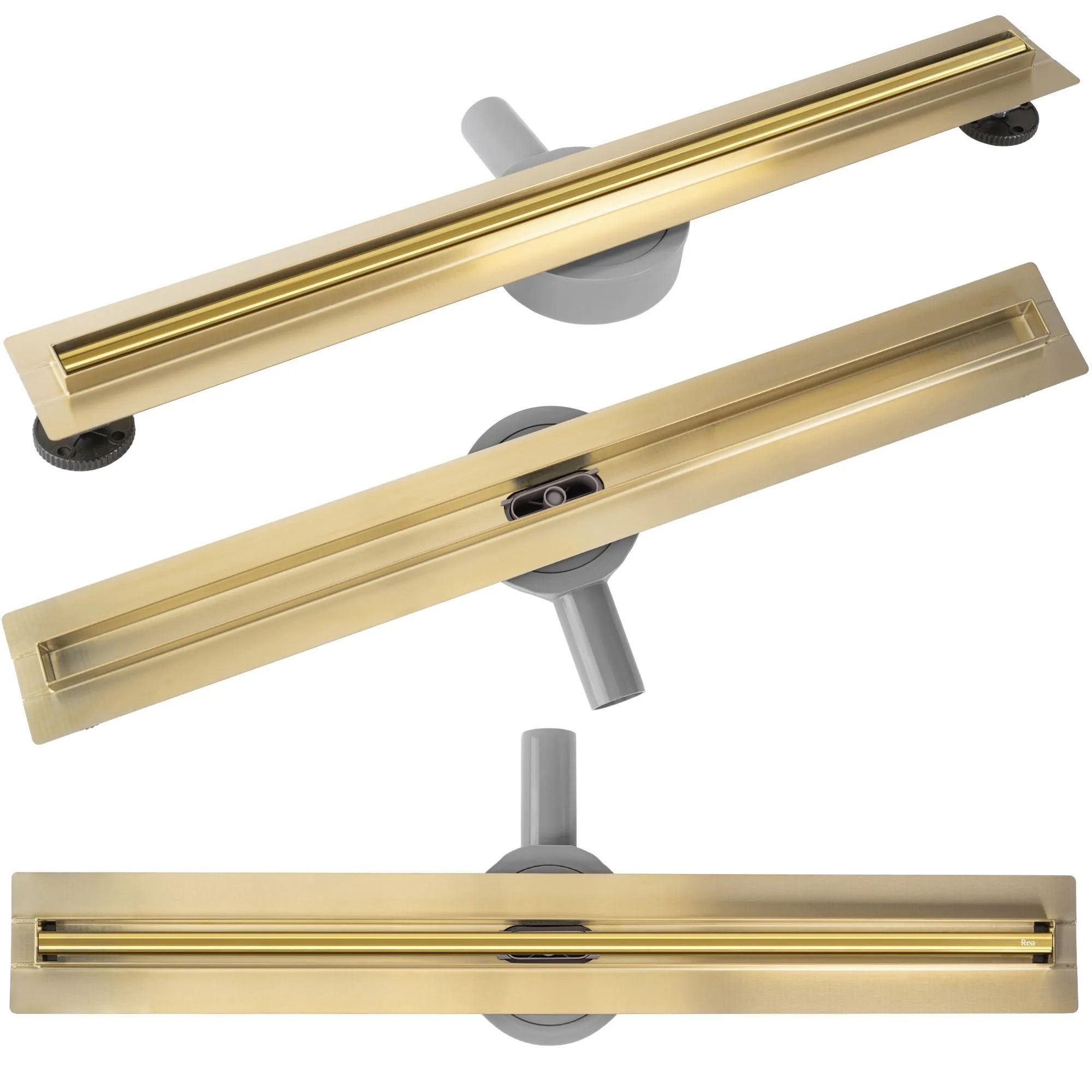 REA Linjeavlopp NEOX SLIM PRO 800 Guld, 84x9x6,5cm