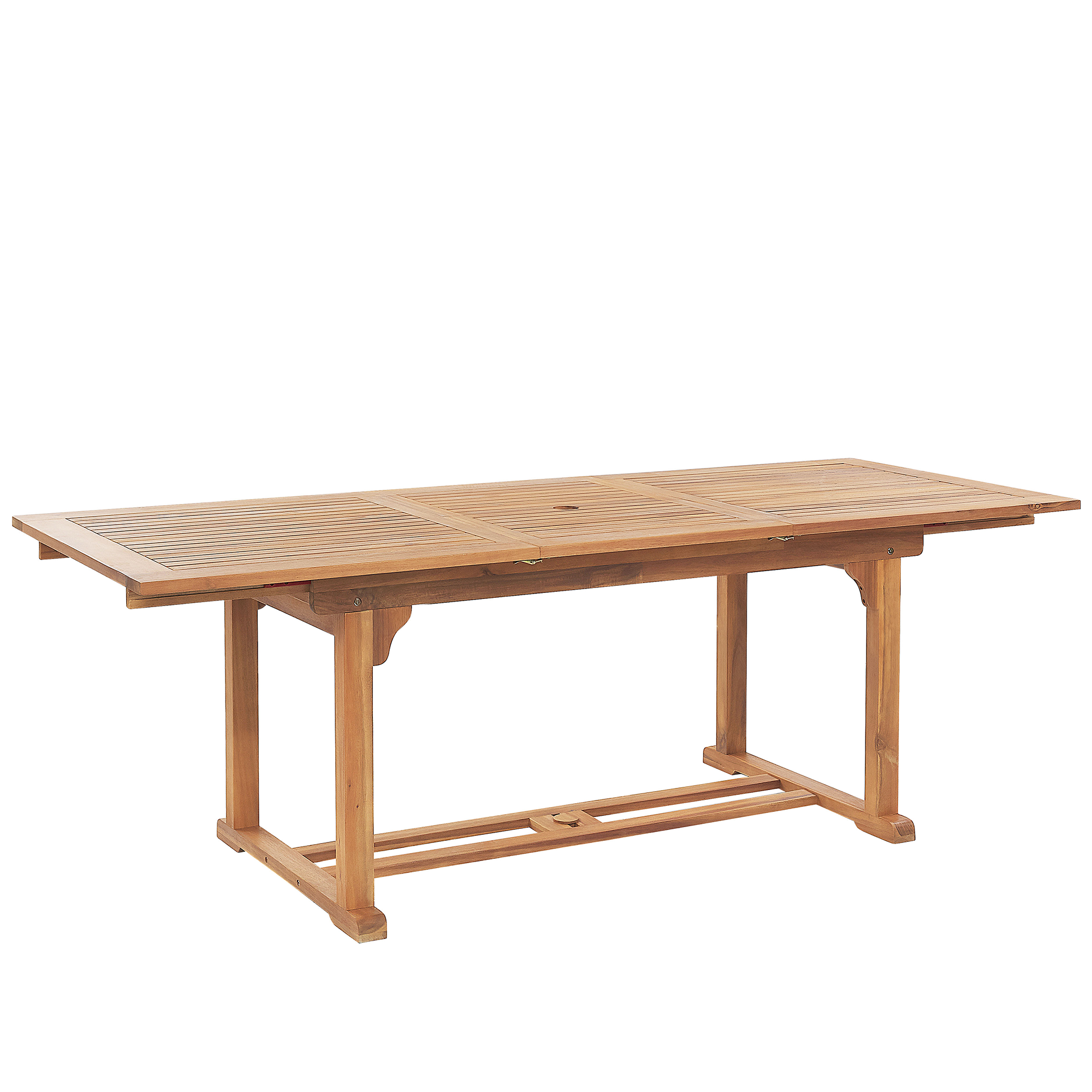 Utdragbart trädgårdsmatbord JAVA 160/220 cm 90 cm Akaciaträ Ljusbrun