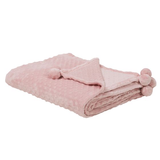 Pläd SAMUR 200 x 220 cm Rosa