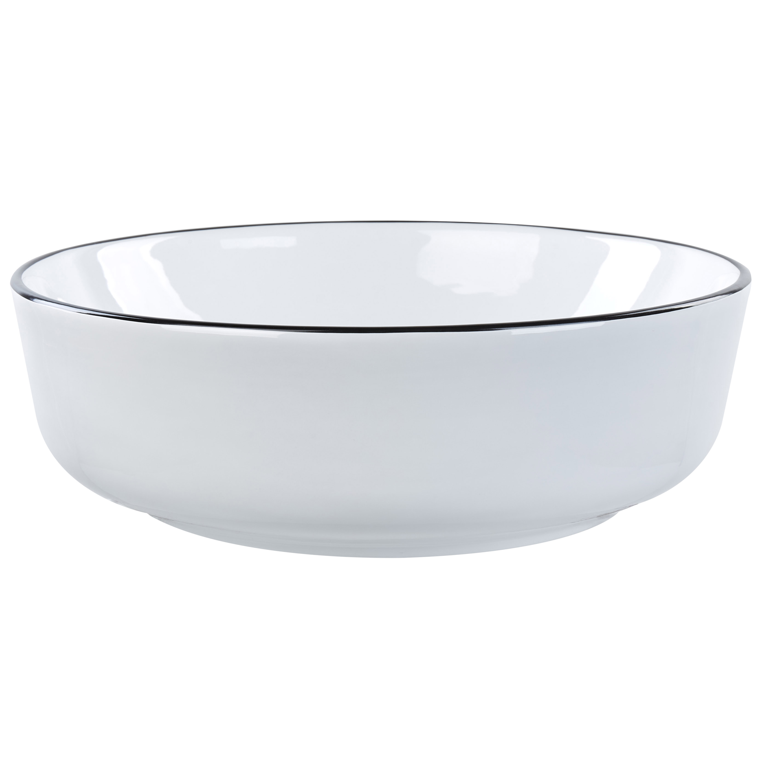 Tvättställ för bänkskiva XERT ⌀ 42 cm Keramik Vit