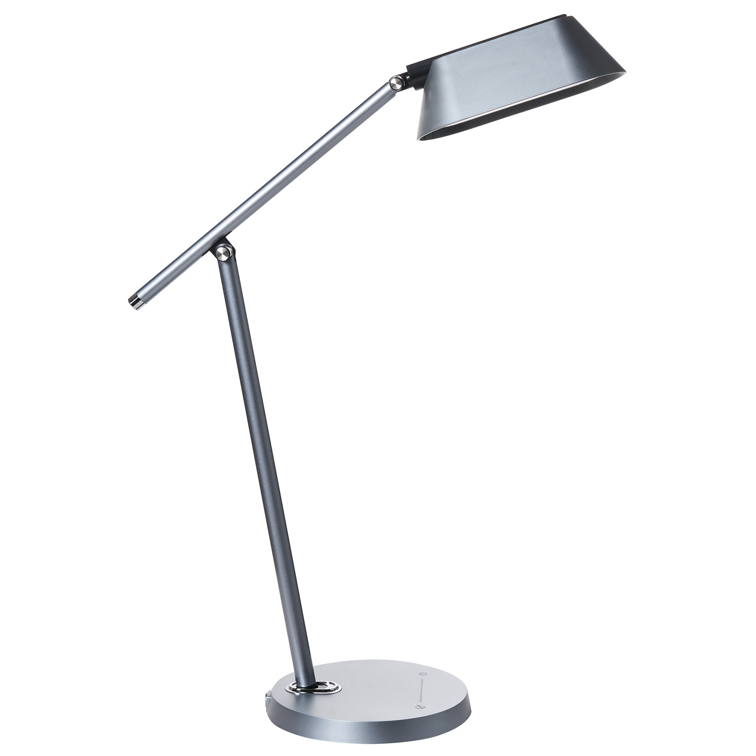 LED-skrivbordslampa LEONIS med dimmer Grå