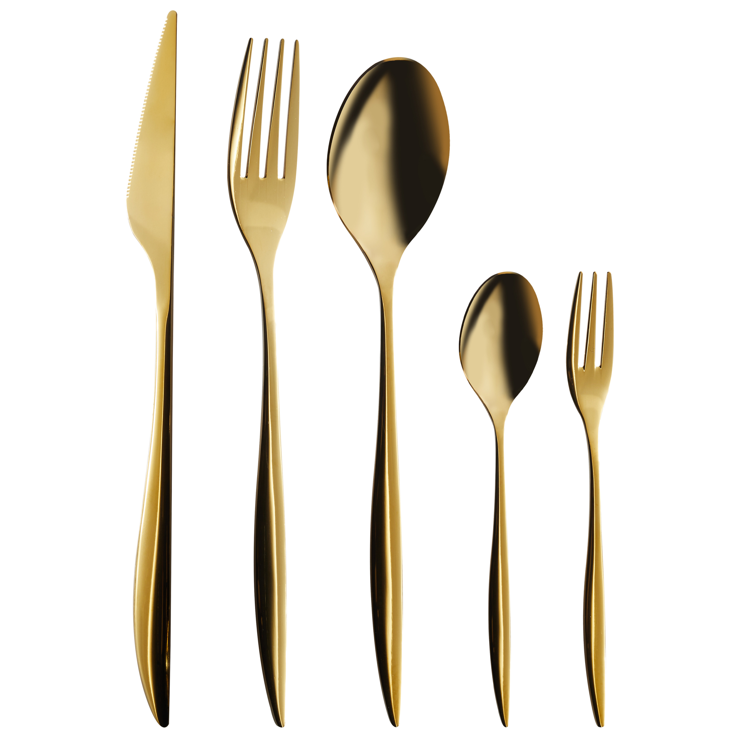Bestickset 30-pack FARFALLE Guld