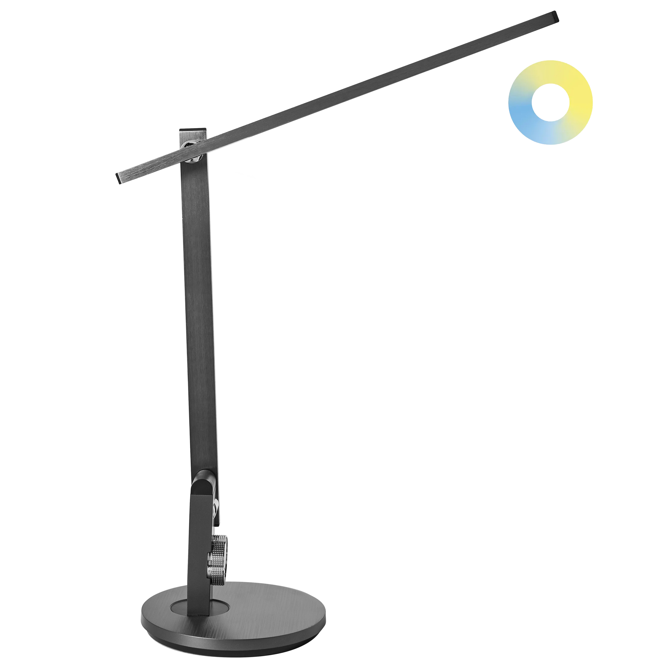 LED-skrivbordslampa CETUS med dimmer Grå