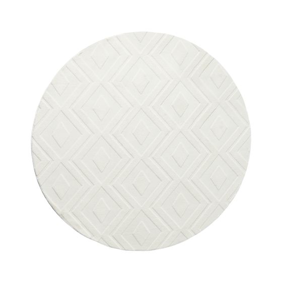 Matta KEVIREL Off-White ø 160 cm