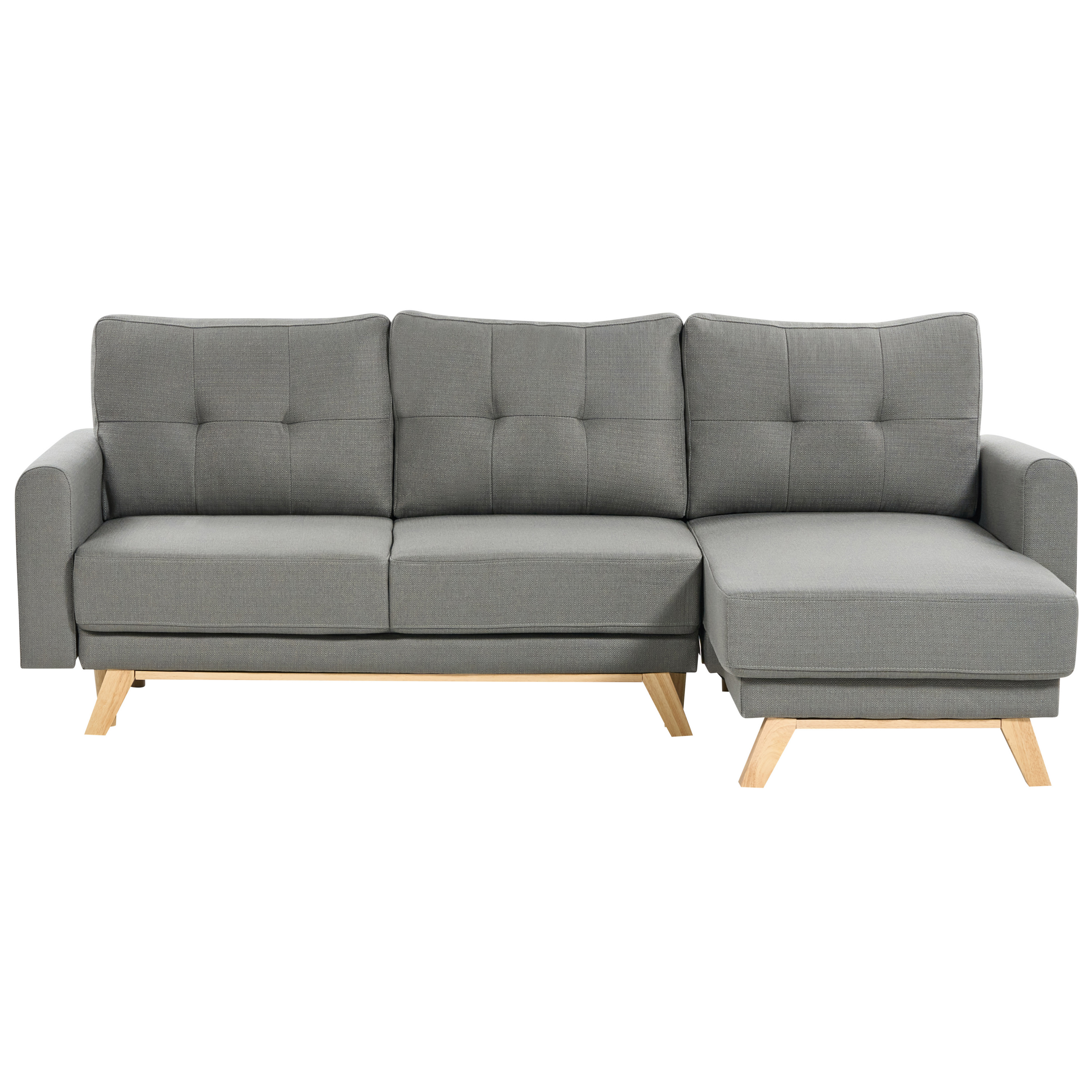 Bäddsoffa 3-sits SIRO med förvaring Grå Vänstervänd