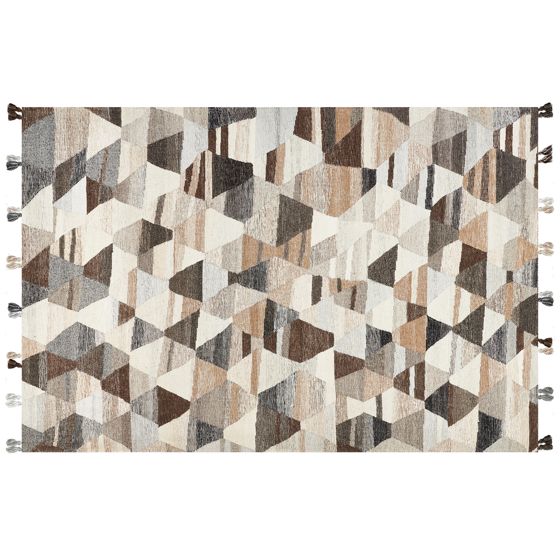 Matta ARGAVAND Beige 200 x 300 cm Kelim Ull