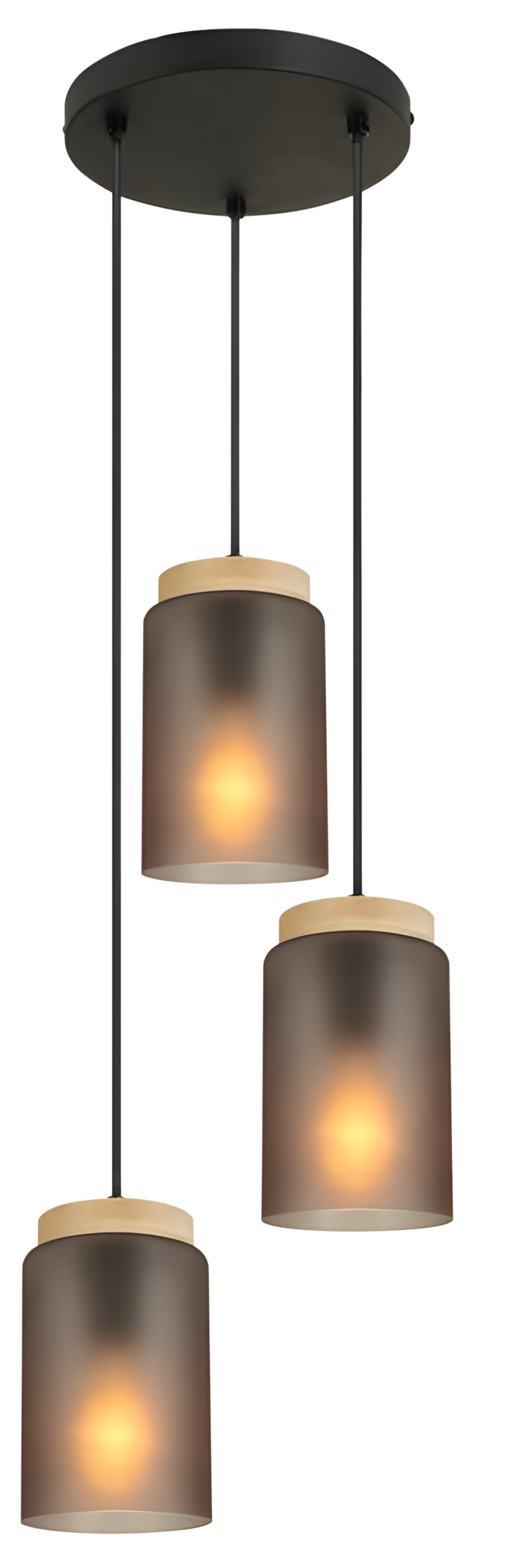 TOOLIGHT hängande taklampa APP1811-3CPR Grå 16,5x11,5x16,5cm