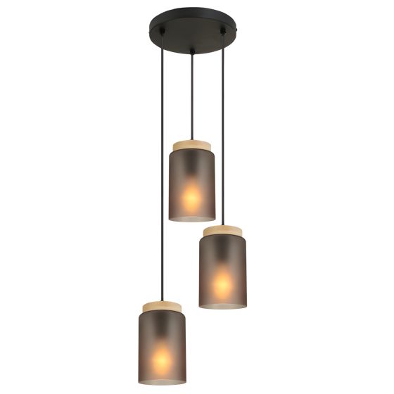 TOOLIGHT hängande taklampa APP1811-3CPR Grå 16,5x11,5x16,5cm
