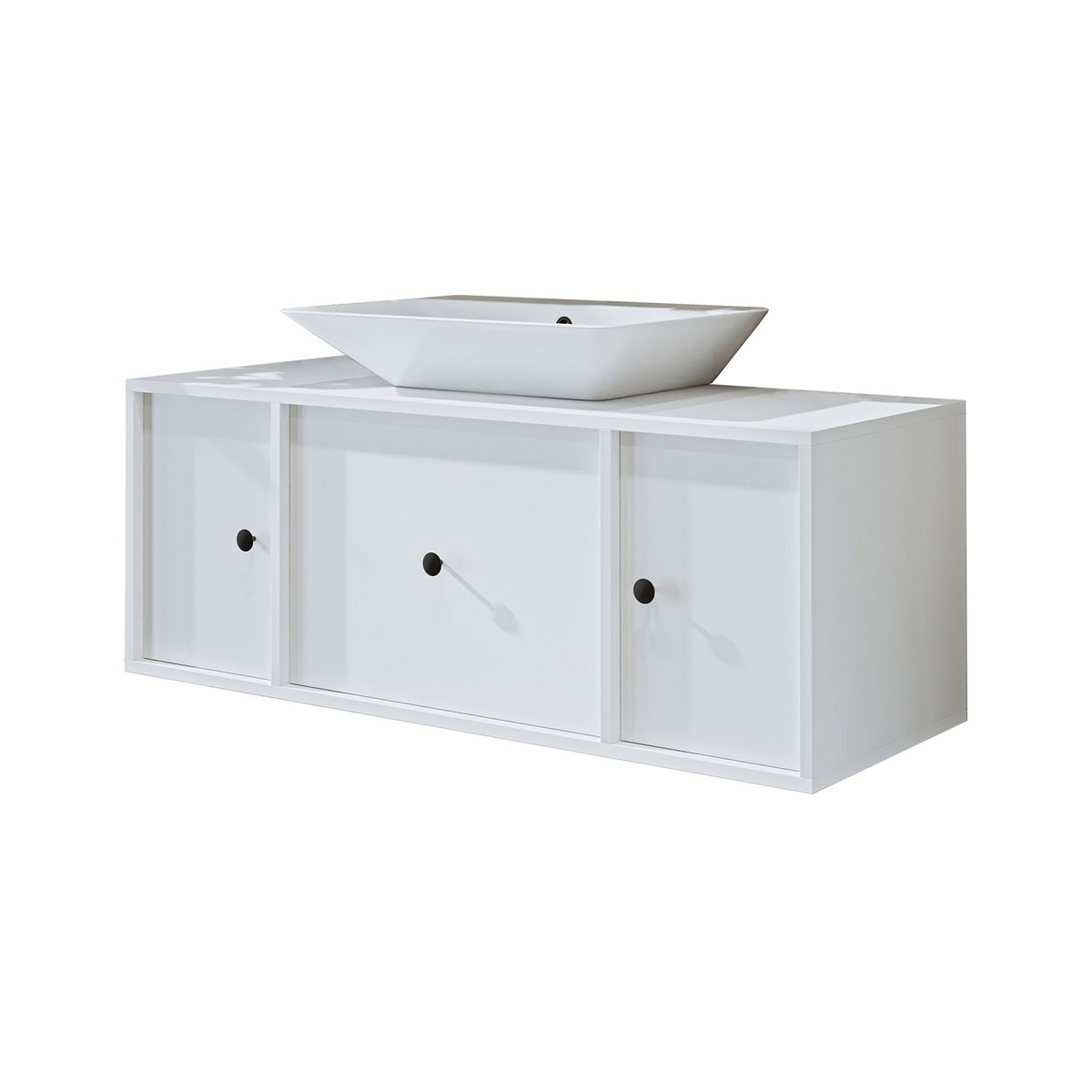 Norda Design Badrumsskåp med handfat Cefalu 45 x 120 x 45 cm