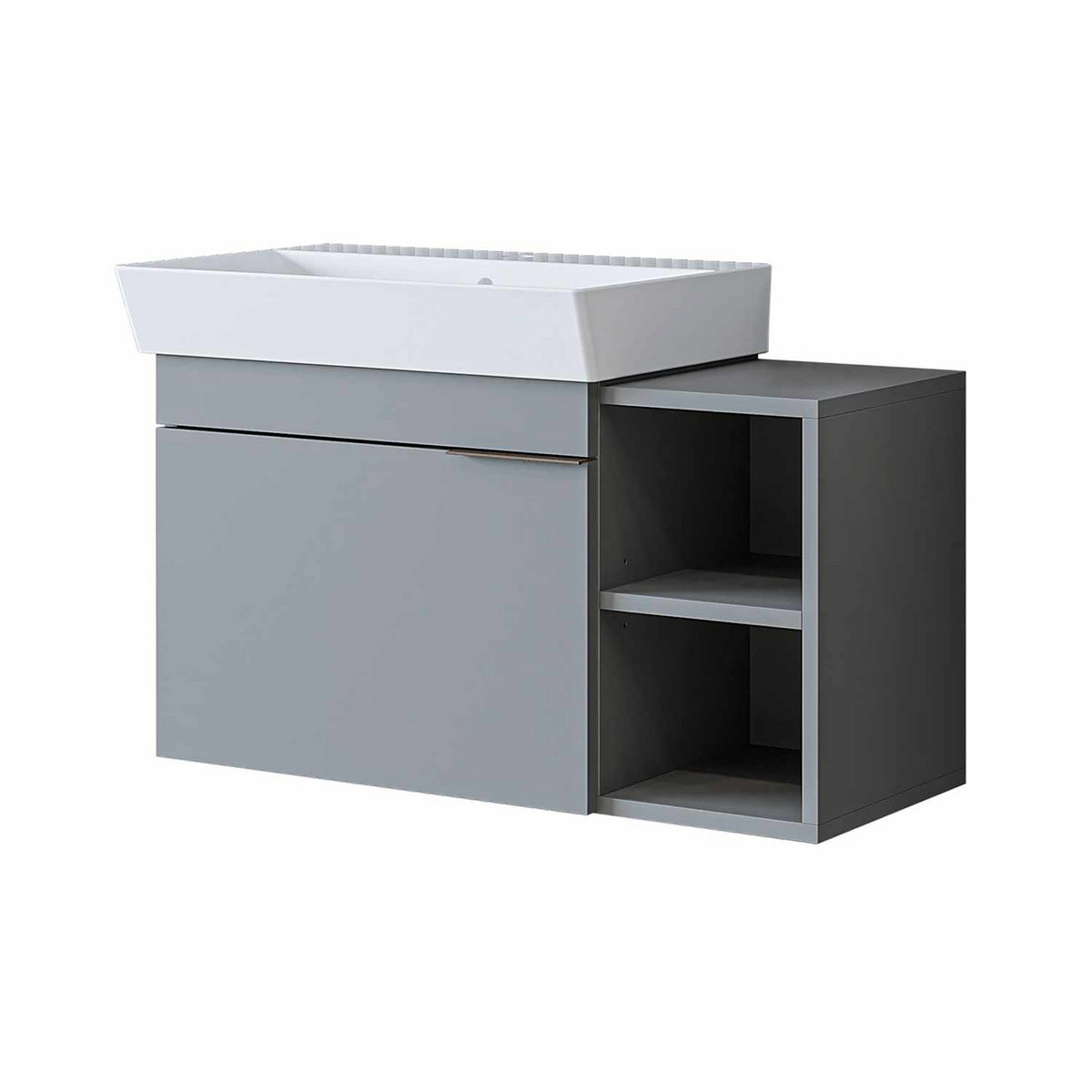 Norda Design Badrumsskåp med handfat Likya 82 38.6 x 82 x 54 cm