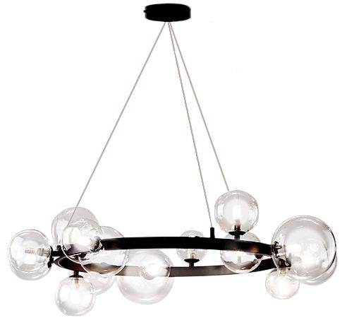TOOLIGHT hängande taklampa APP906-15CP Svart 28x82x110cm