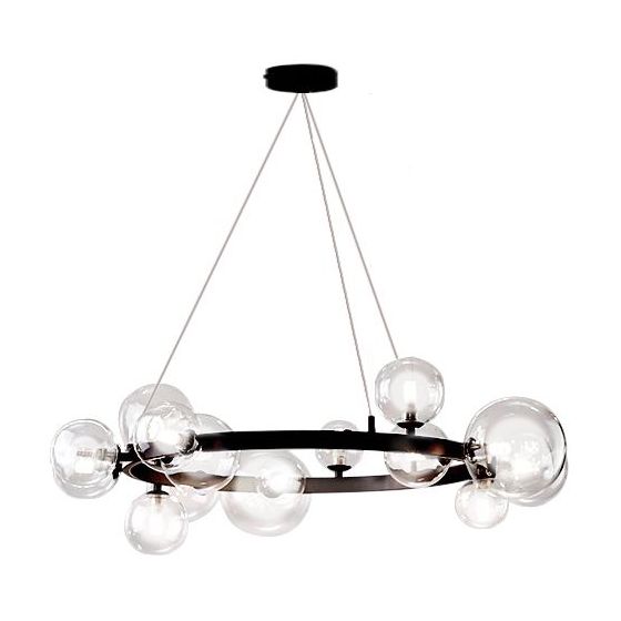 TOOLIGHT hängande taklampa APP906-15CP Svart 28x82x110cm