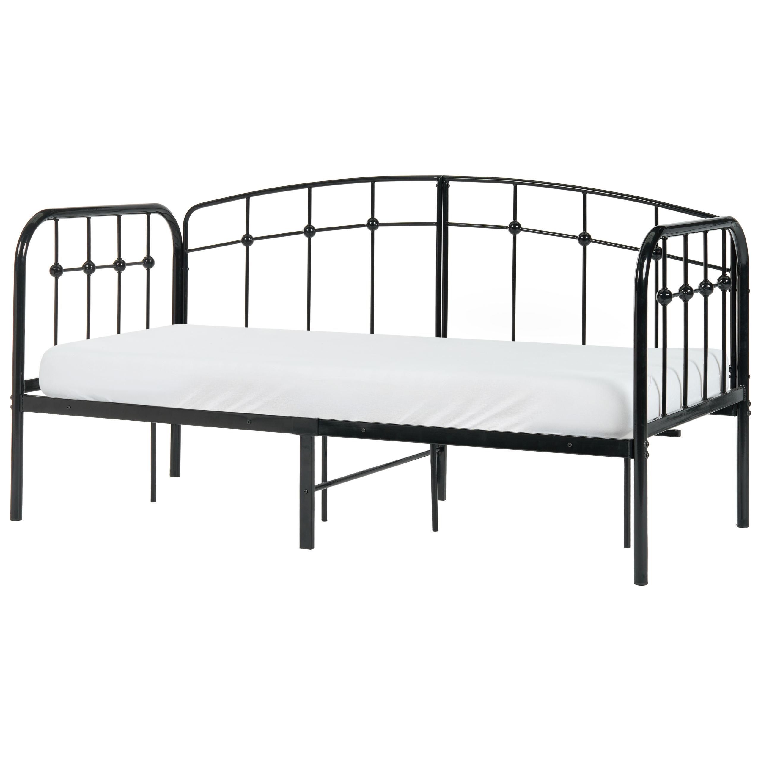 Dagbädd Metall ARRIEN 90 x 200 cm Svart