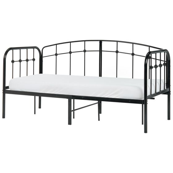 Dagbädd Metall ARRIEN 90 x 200 cm Svart