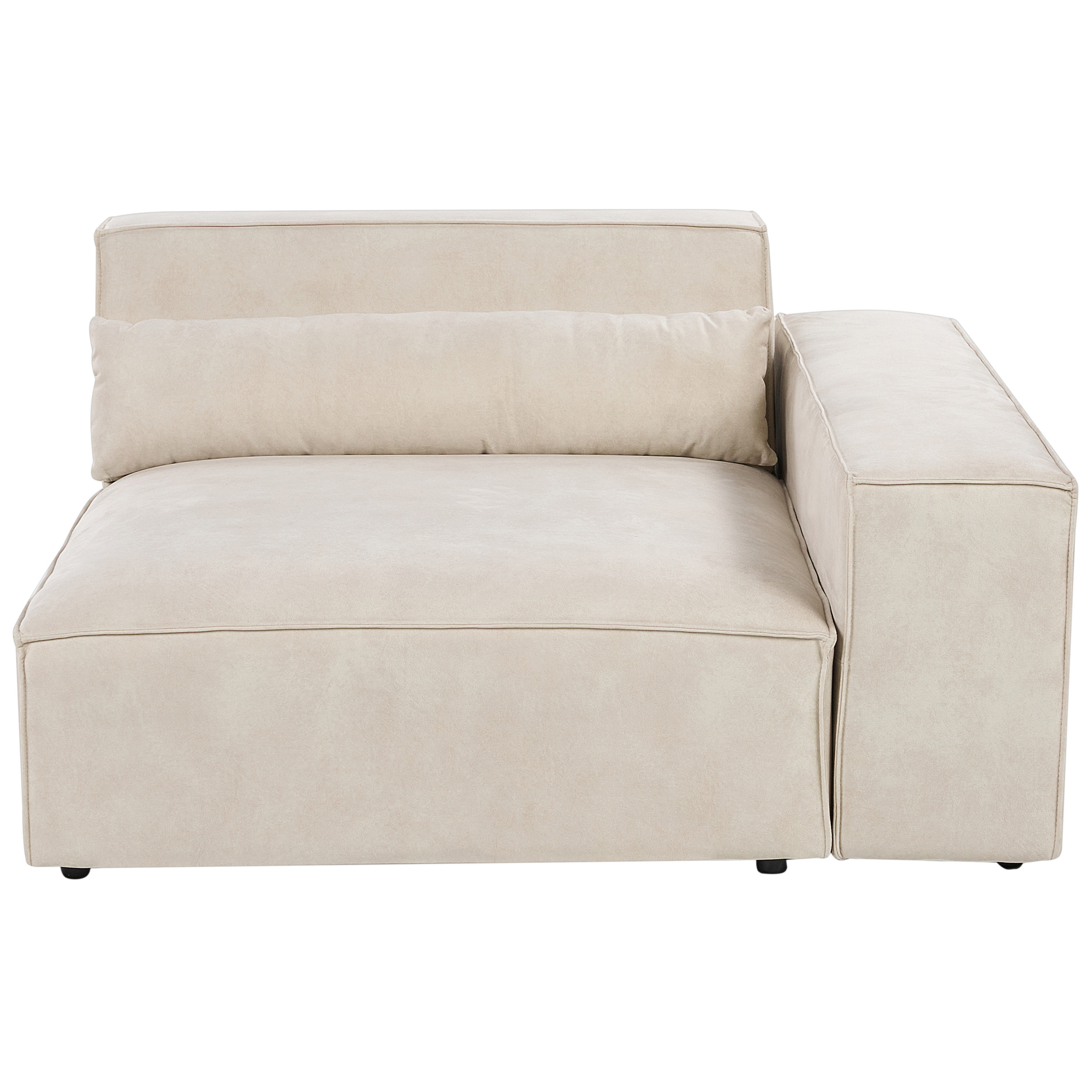 Hörnmodul HELLNAR Sammet Ljusbeige Vänstervänd