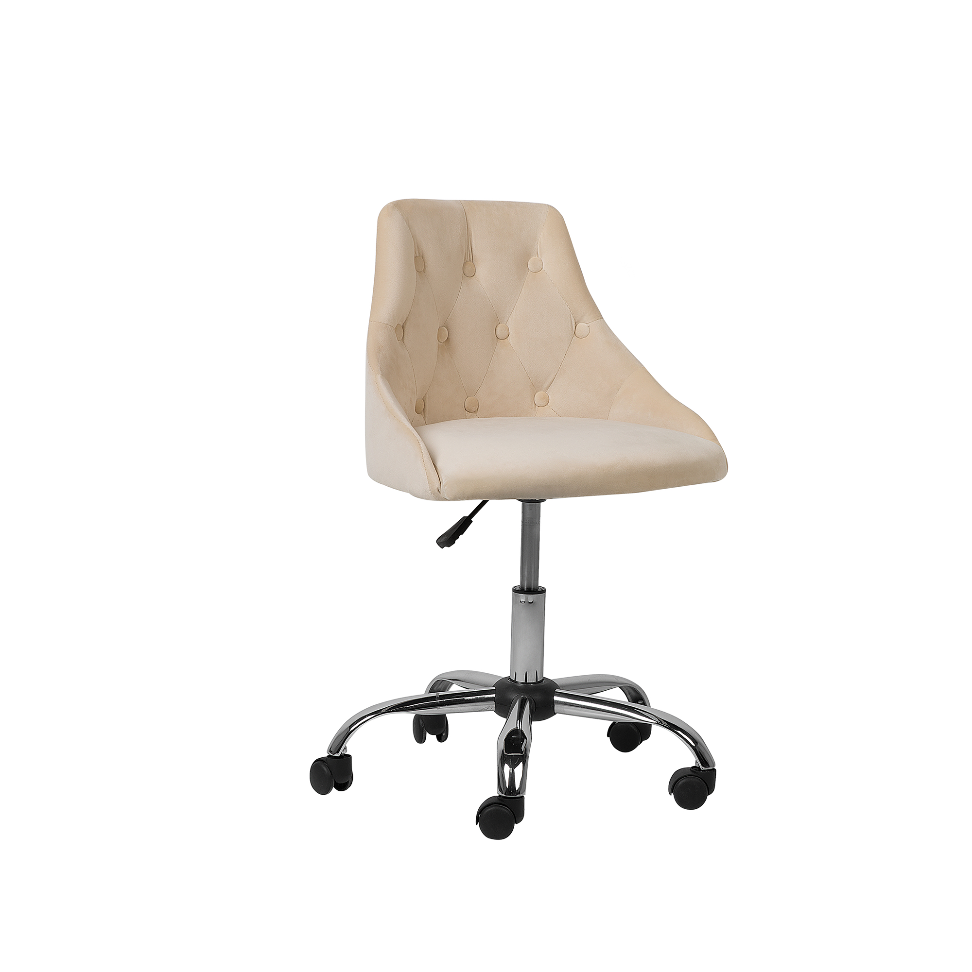 Skrivbordsstol PARRISH Sammet Beige