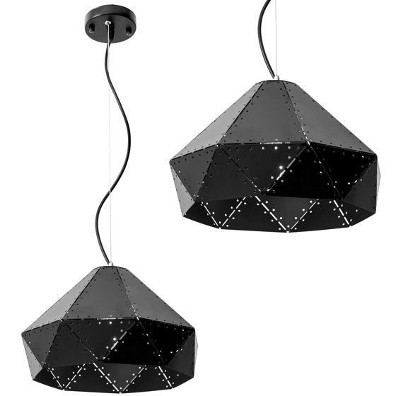 TOOLIGHT hängande taklampa APP236-1CP Svart 18,5x29x18,5cm