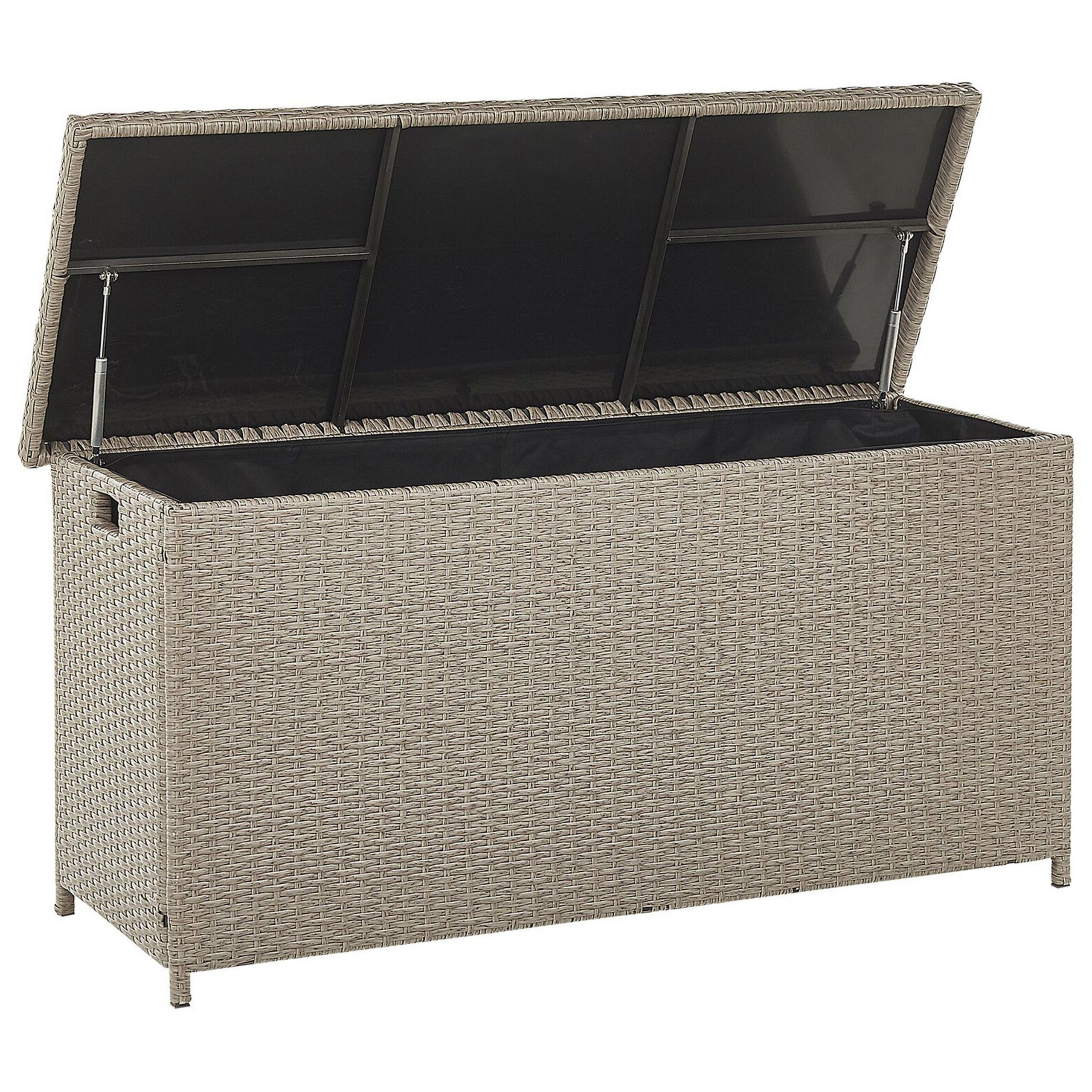 Förvaringslåda MODENA 126 cm 46 cm Konstrotting Taupe