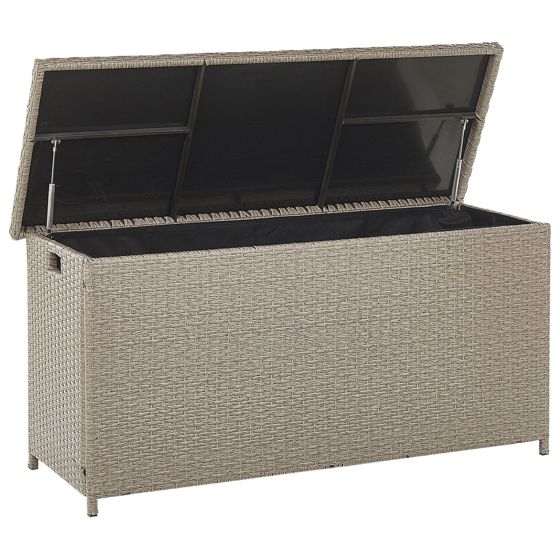 Förvaringslåda MODENA 126 cm 46 cm Konstrotting Taupe