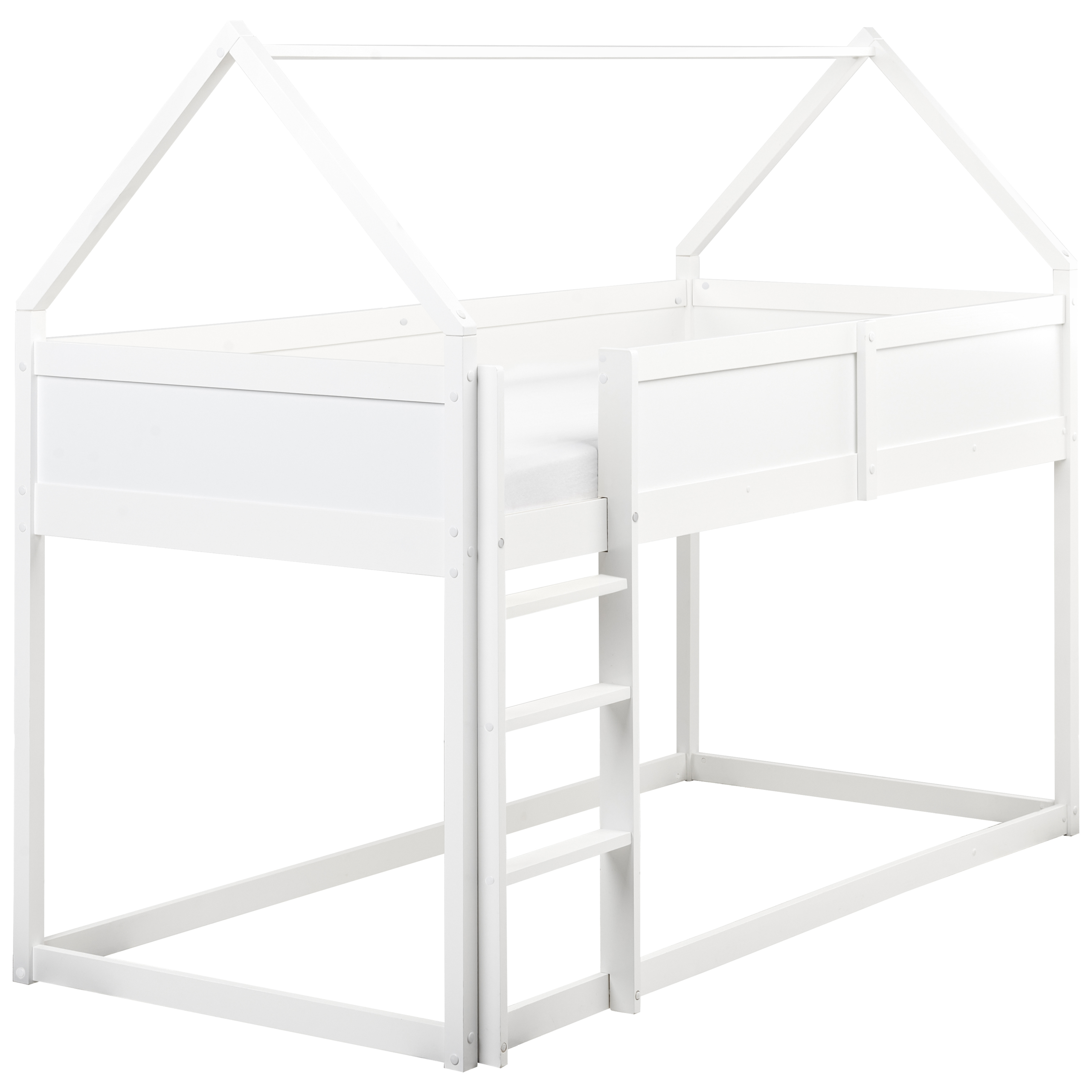 Loftsäng Hus Furu DIENNE 90 x 200 cm Vit