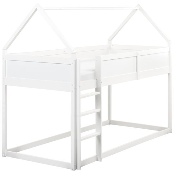 Loftsäng Hus Furu DIENNE 90 x 200 cm Vit