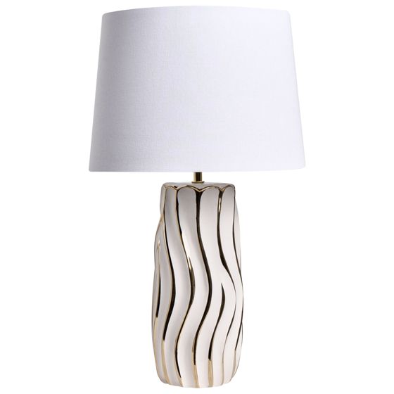 Bordslampa PATUCA Keramik Vit