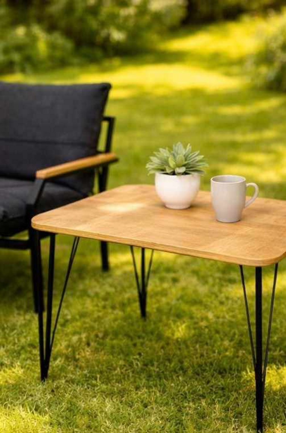Norda Design Loungeset för trädgård Alya Sehpa 61 x 61 x 70 cm