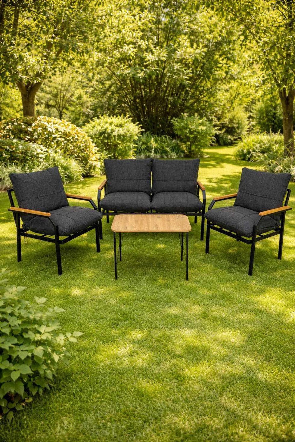 Norda Design Loungeset för trädgård Alya Sehpa 61 x 61 x 70 cm