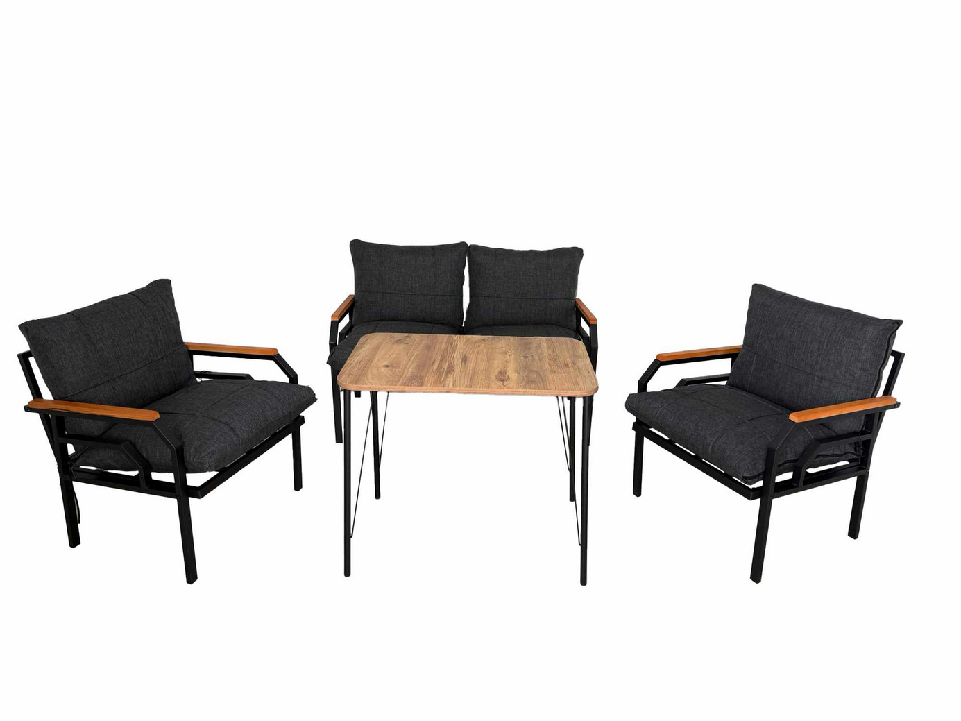 Norda Design Loungeset för trädgård Kutay 61 x 61 x 70 cm