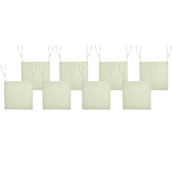 Set med 8 dynor för trädgårdsstol SASSARI PREMIUM 46 x 46 cm Ljusgrön