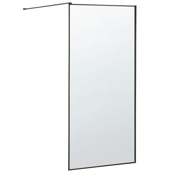 Duschskärm WASPAM II 900 x 1900 mm Svart