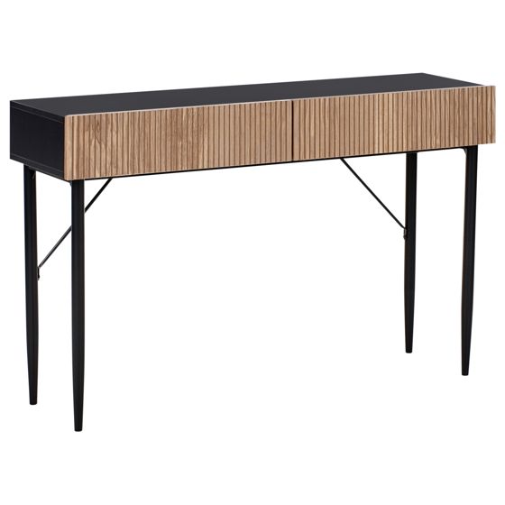 Konsolbord BLYTHE Naturlig askfanér Svart