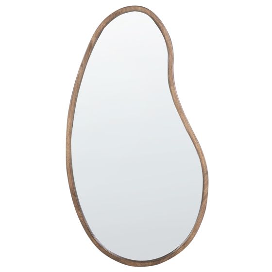 Väggspegel CABIDOS 70 cm 130 cm Kejsarträ Ljusbrun