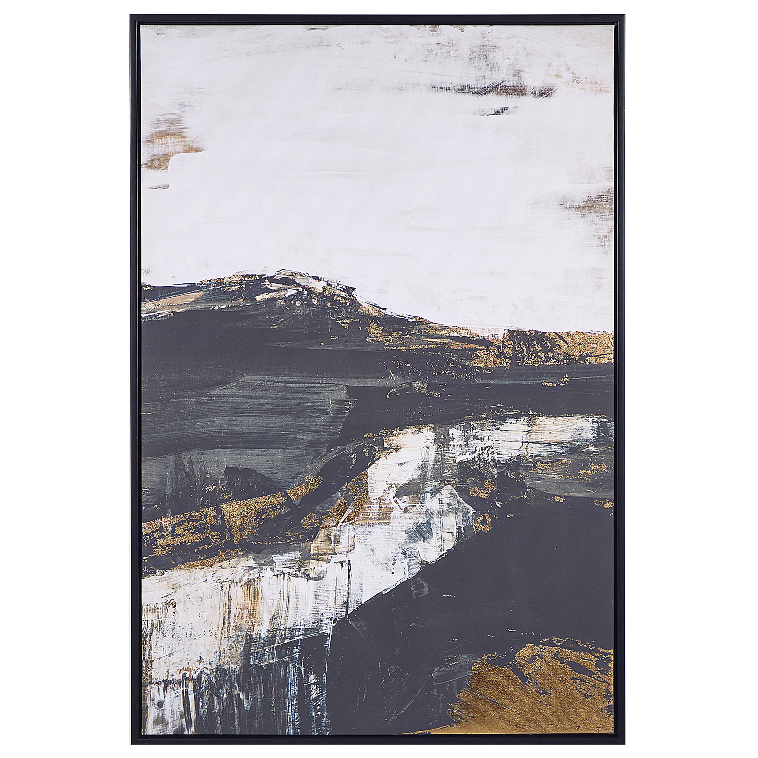 Tavla STATTE 63 x 93 cm Abstrakt motiv Svart