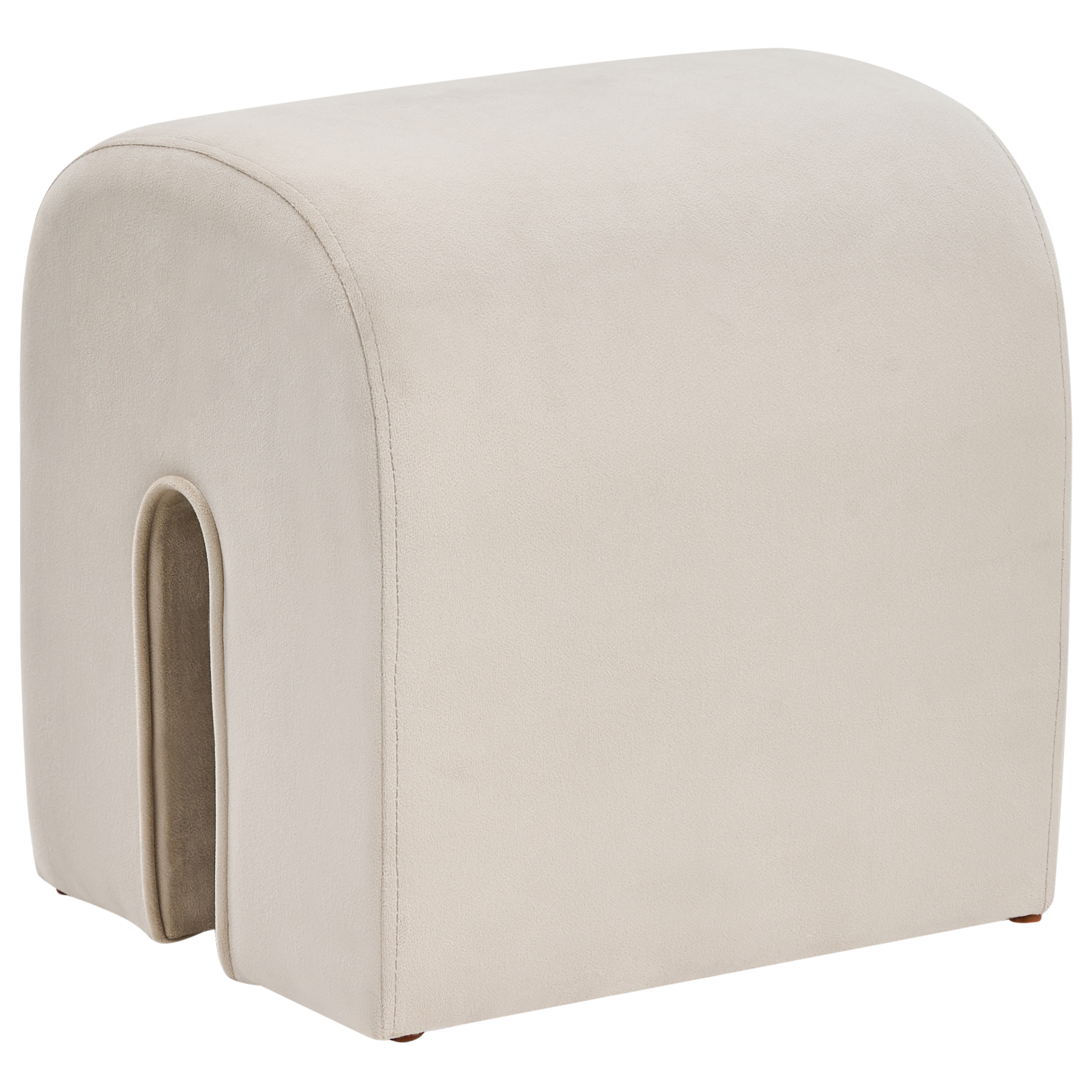 Sittpuff MODOC Sammet Beige