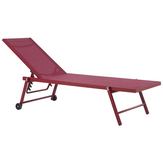 Solstol PORTOFINO Metall Vinröd
