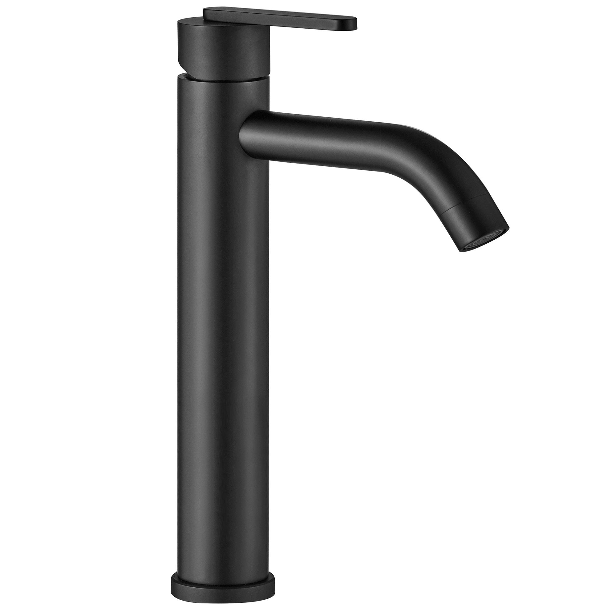 REA Tvättställsblandare ONTARIO JS-11801-1B Hög Svart, 14,5x4,5x30cm
