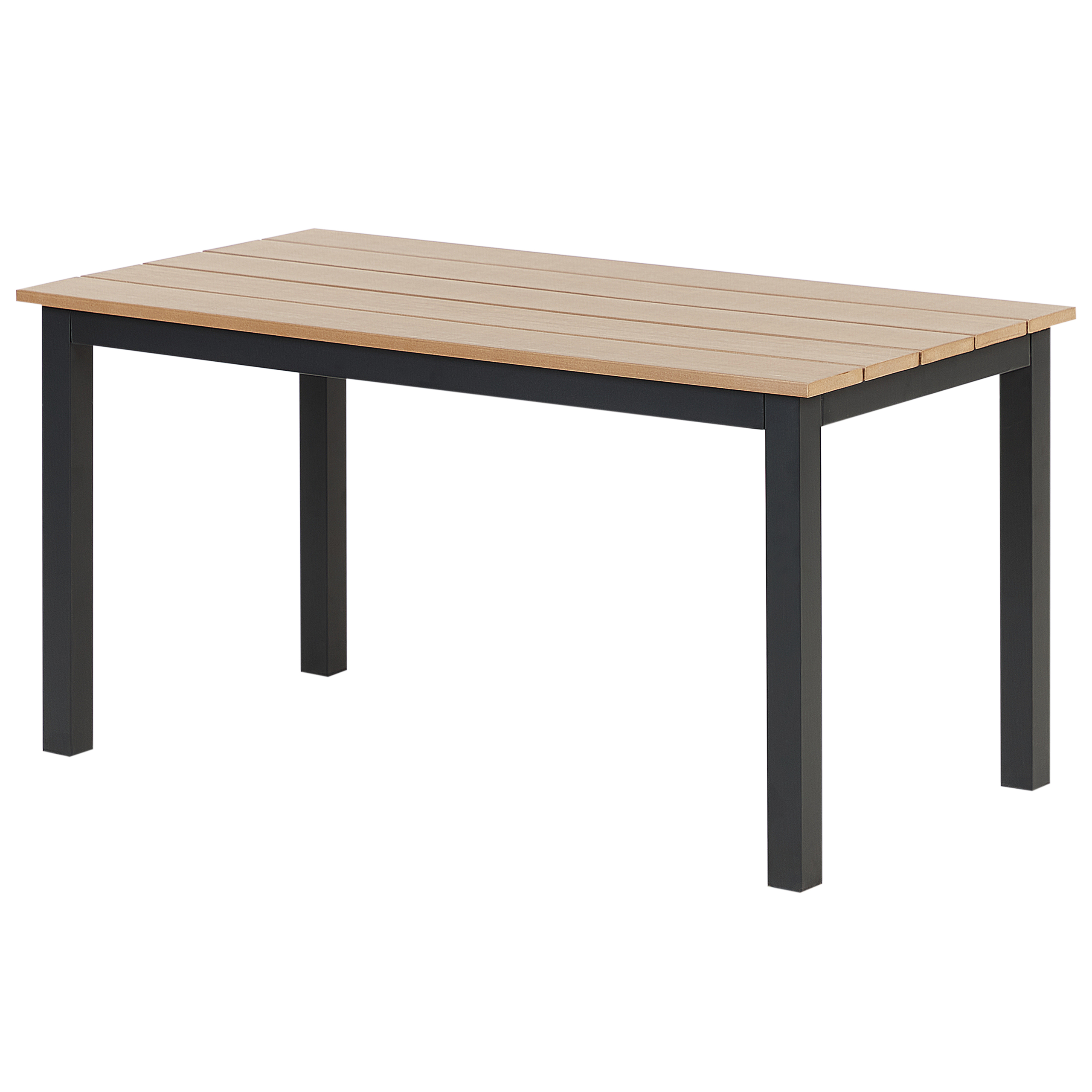 Trädgårdsmatbord MESSINA 100 cm 52 cm Svart