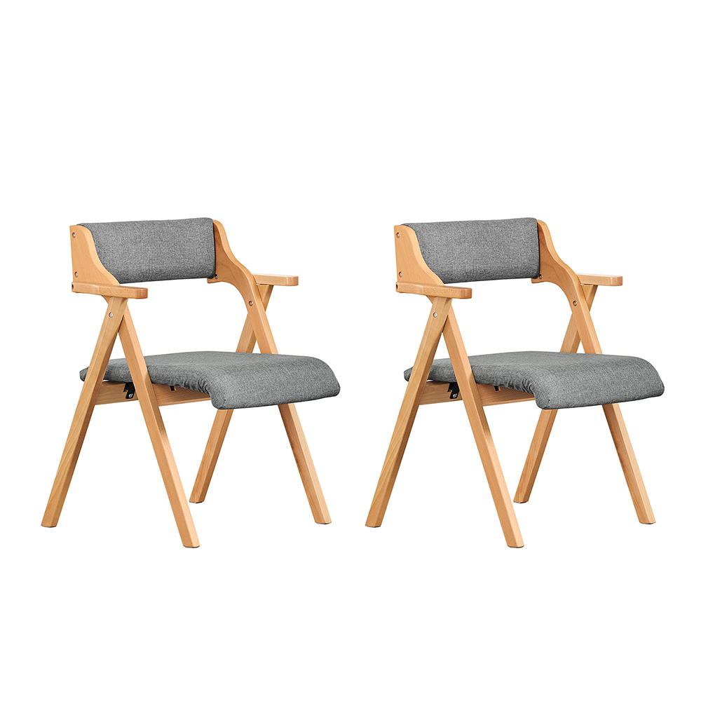 Kontorsstol med armstöd i grått tyg, 50.0x50.0x80.0 cm, FST98-HGX2