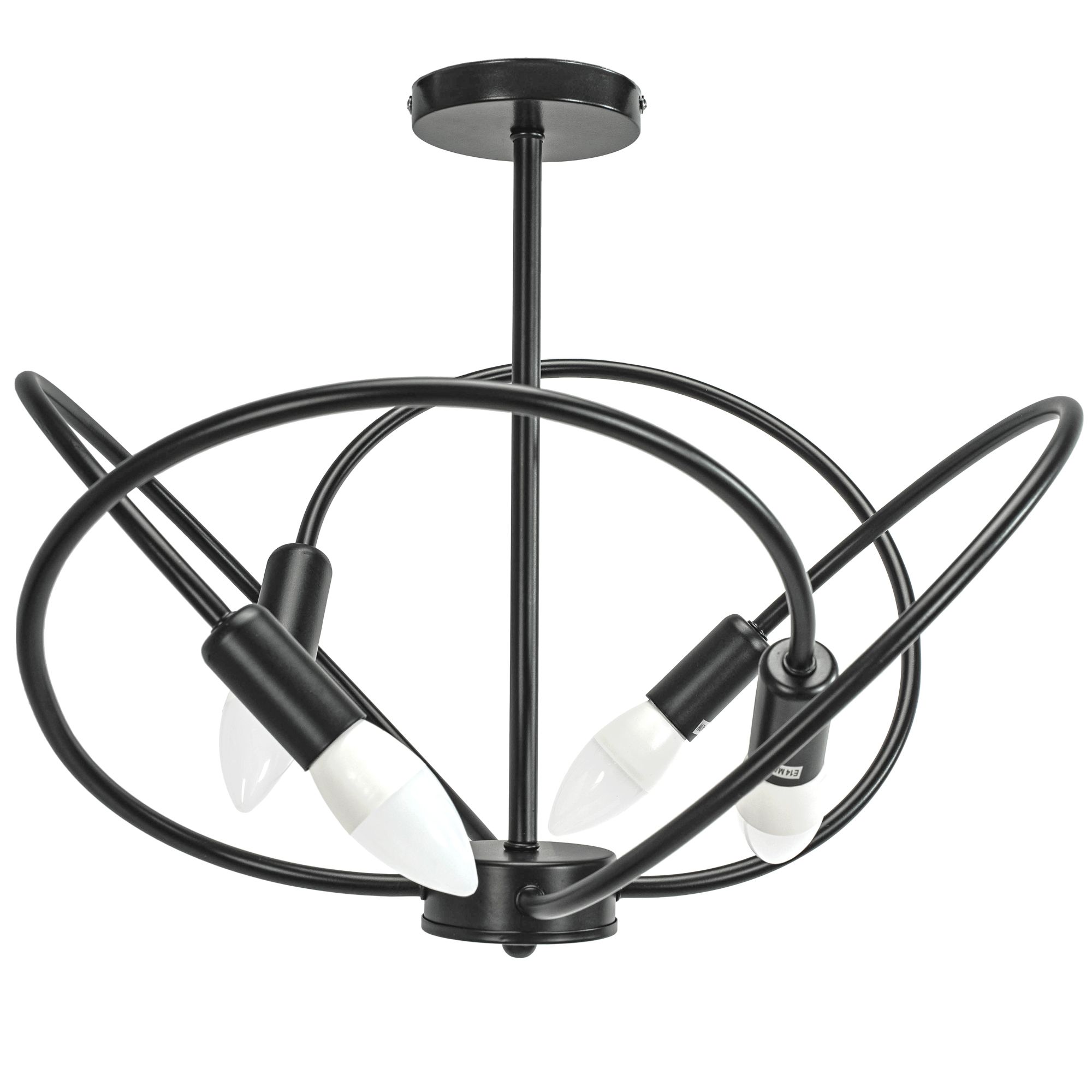 TOOLIGHT taklampa APP1093-4C Svart 36x60x36cm