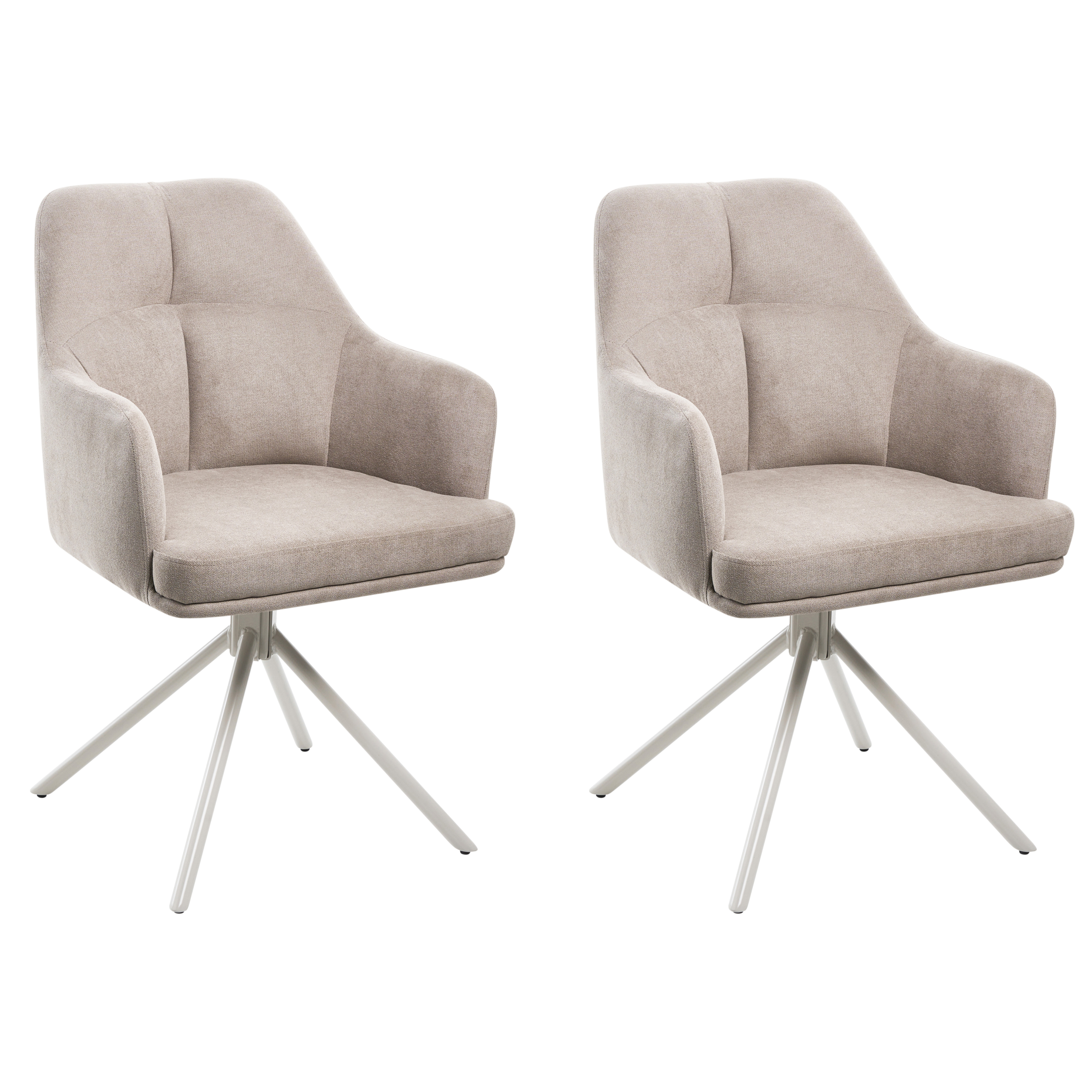 Set med 2 matstolar MIRA Taupe