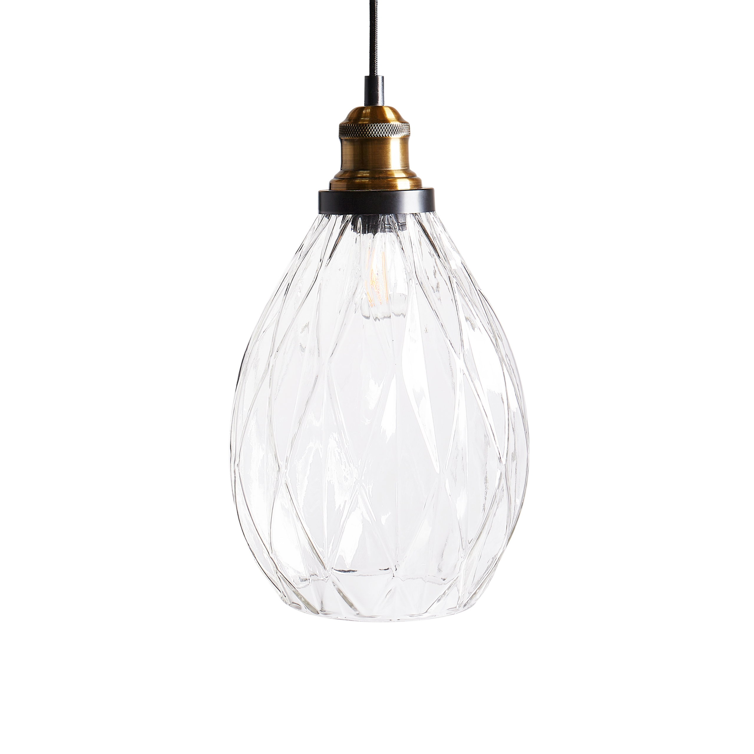 Pendellampa COOSA Glas Transparent